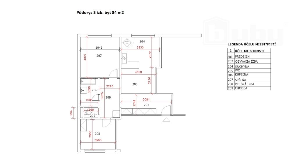 Predaj 3 izbový byt 84 m2 v centre, predaj, Ružomberok