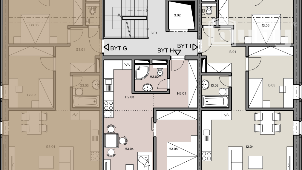 REZERVOVANÝ : Na predaj 3 izbový byt č. IB_4G, v novostavbe, Martin - širšie centrum.