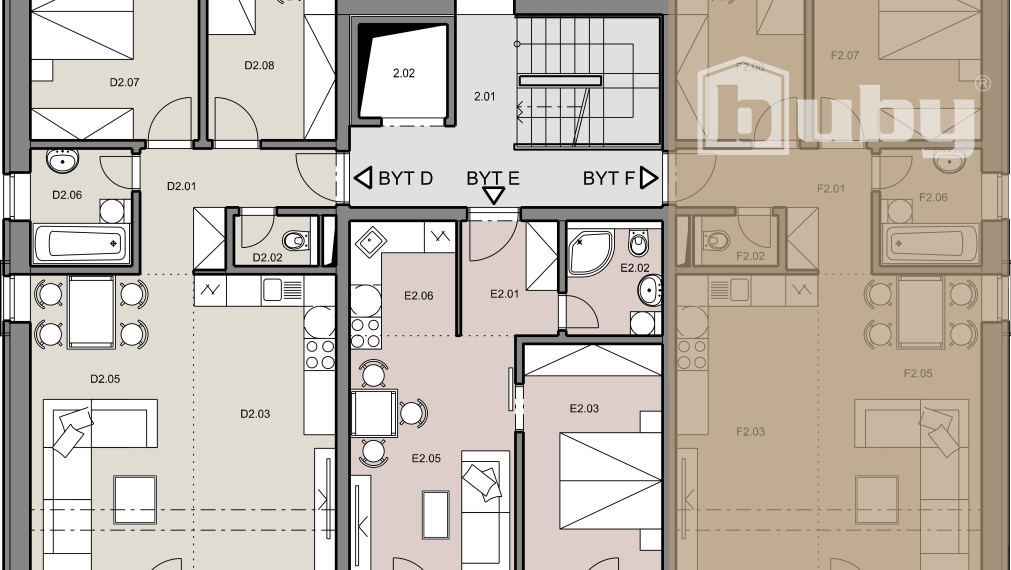 Na predaj 3 izbový byt, č. IIB_6F, v novostavbe, Martin - širšie centrum.