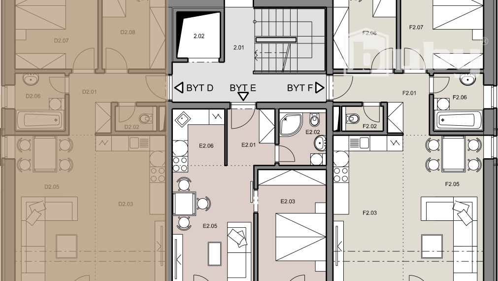Na predaj 3 izbový byt, č. IIB_7G, v novostavbe, Martin - širšie centrum.