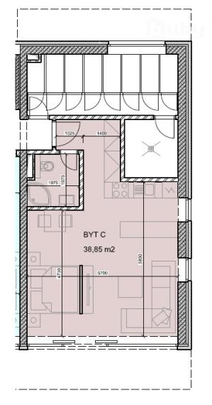 Apartmán / komerčný - nebytový priestor IB_NP_3C na predaj, novostavba v Martine, - širšie centrum.