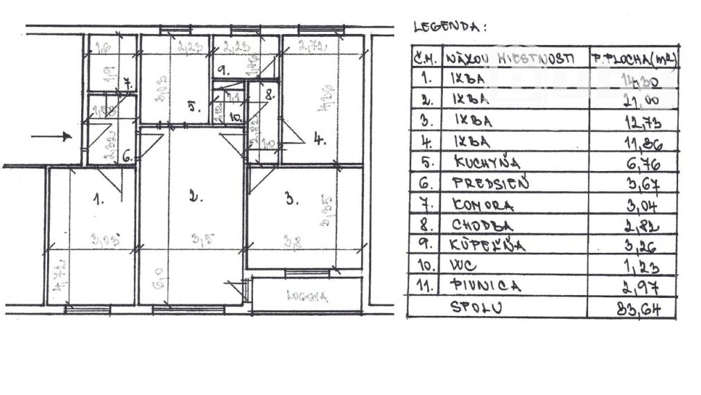 Predám 4 izbový byt po kompletnej rekonštrukcii, Martin - Priekopa.