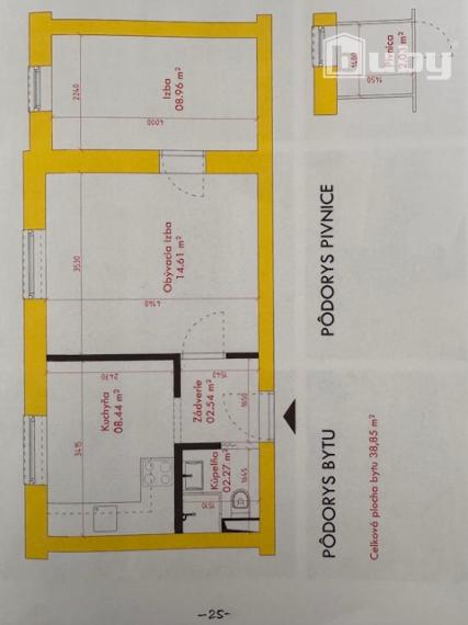 2 izbový byt 39 m2, Lánska, Považská Bystrica