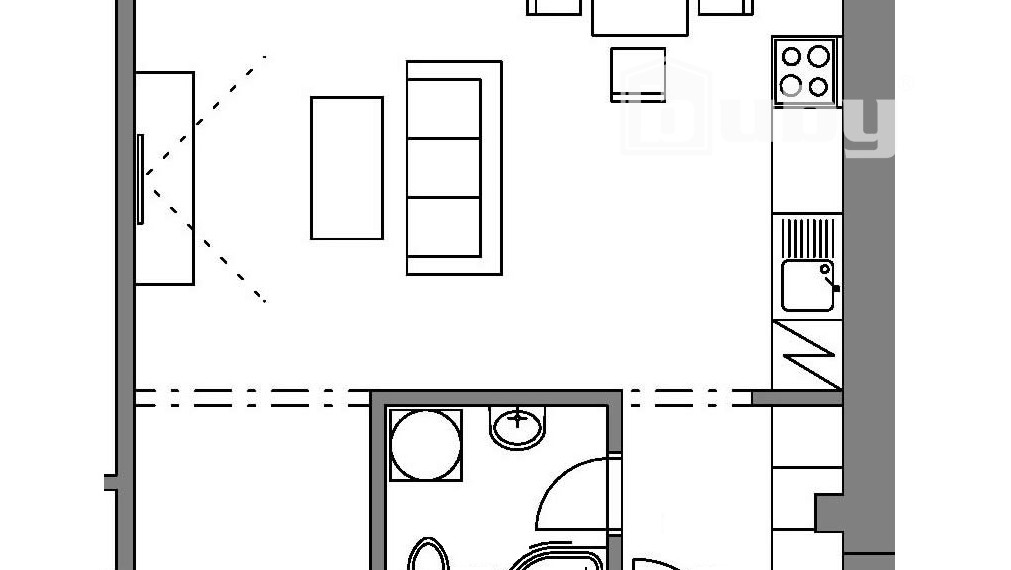 Novostavba - 1 izbový byt s parkovacím miestom na prenájom, Martin - Podháj.