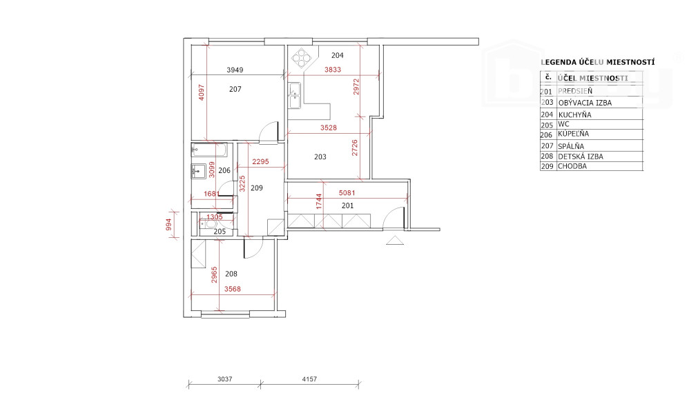 3 izbový byt 84 m2 v centre, predaj, Ružomberok