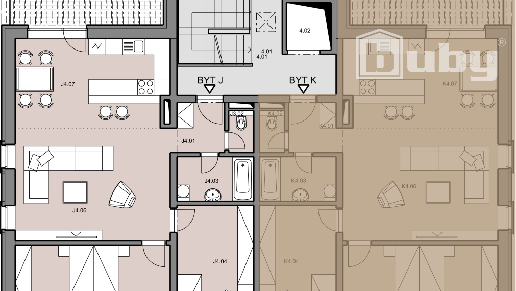 Na predaj 3 izbový byt s terasou v novostavbe, Byty RUPPELDTOVA, Martin.