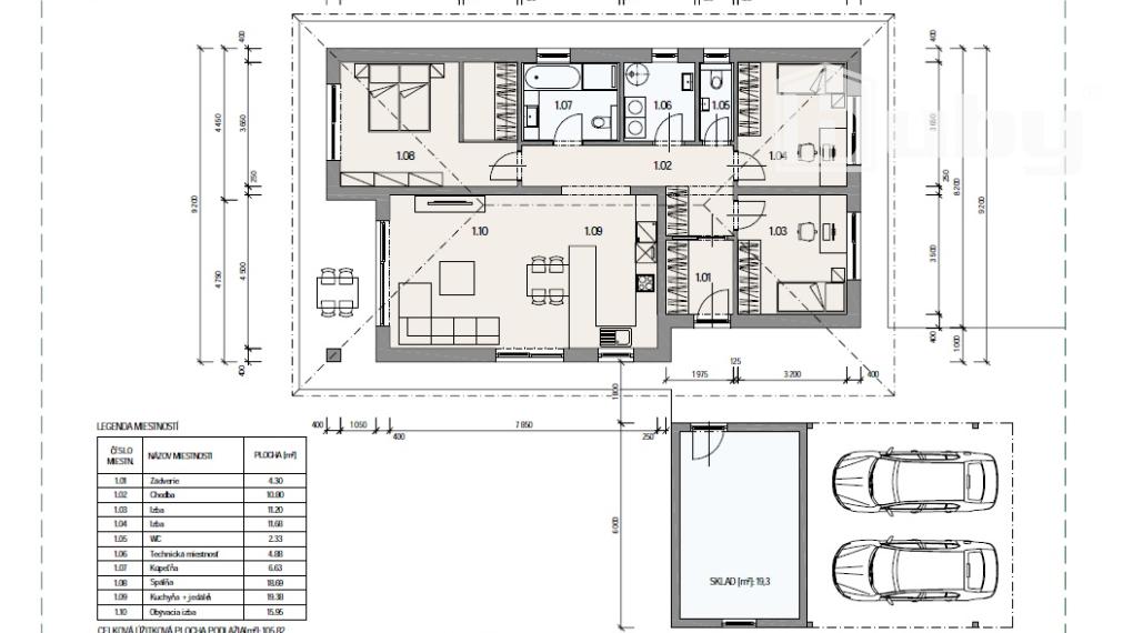 Rozostavaný rodinný dom - platňa na predaj, obec Slovany, okres Martin.