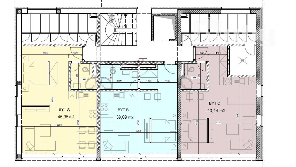 Na predaj 2 izbový byt / Apartmán, novostavba Byty Ruppeldtova, Martin.