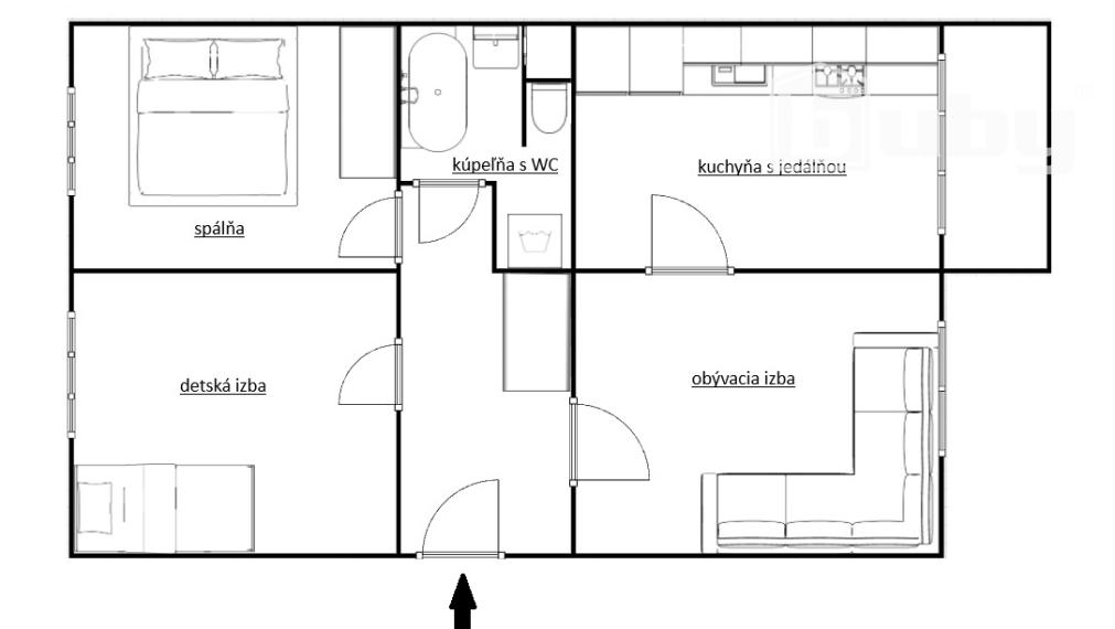3 izbový byt v Martine na predaj, časť Záturčie , 78 m2.