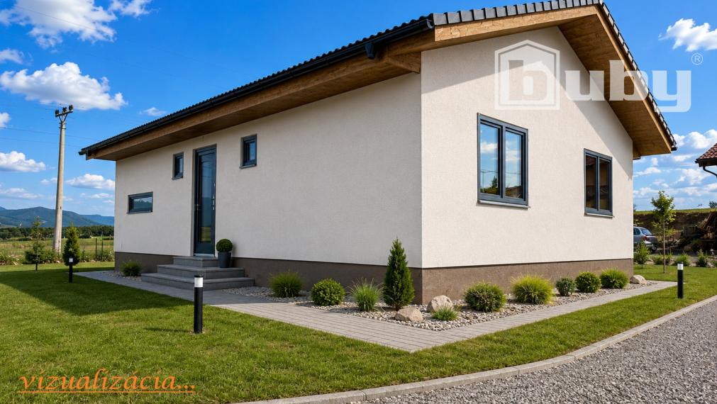 Bungalov - rodinný dom na predaj, novostavba, obec Socovce, okres Martin.