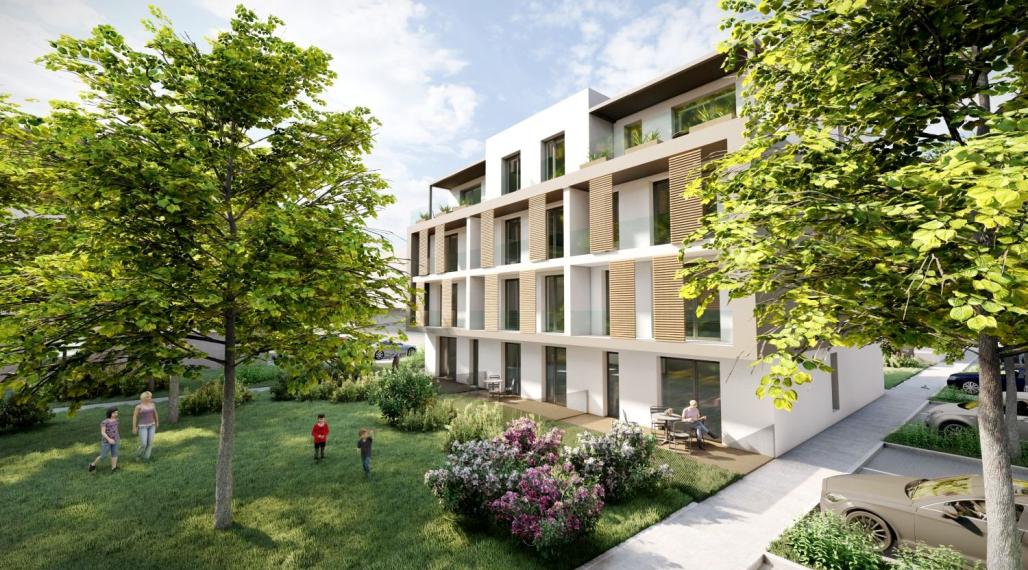 Na predaj 2 izbový byt s predzáhradkou, č. IIB_1A, v novostavbe, Martin - širšie centrum.