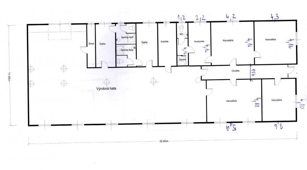 Skladovacie priestory 300 m2 s príslušenstvom, prenájom, Vrútky