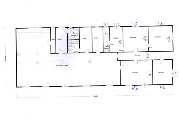 Skladovacie priestory 300 m2 s príslušenstvom, prenájom, Vrútky