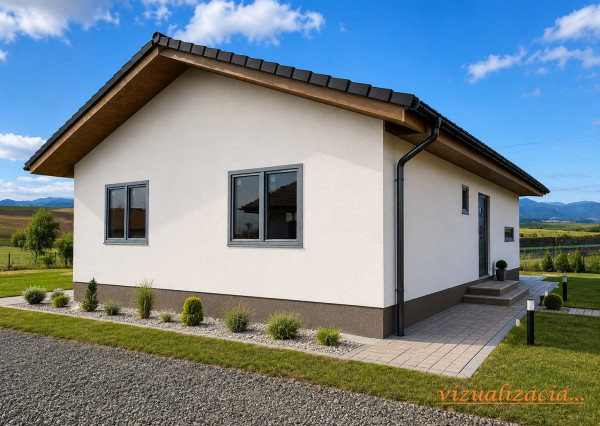 Bungalov - rodinný dom na predaj, novostavba, obec Socovce, okres Martin.