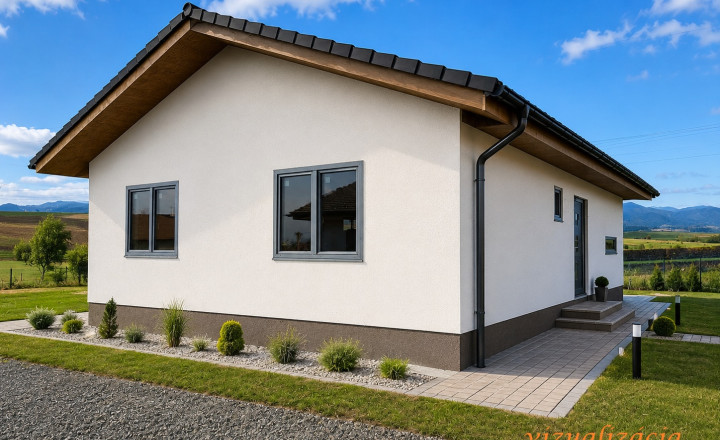 Bungalov - rodinný dom na predaj, novostavba, obec Socovce, okres Martin.