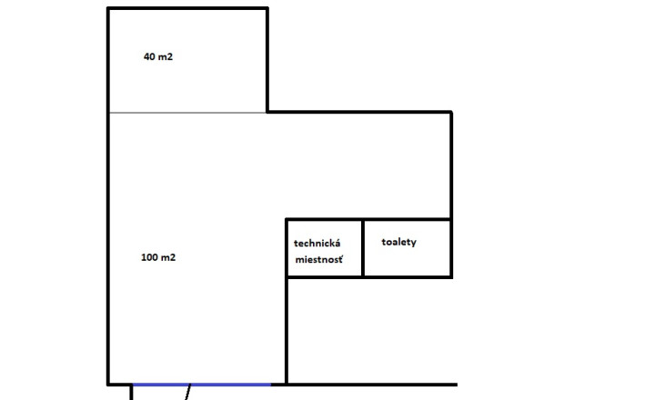 Obchodné priestory 145 m2, prenájom v centre Žiliny
